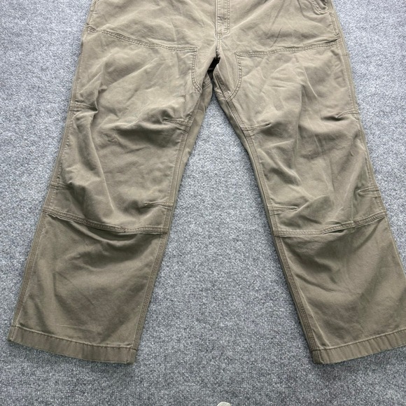 Carhartt Rugged Flex Work Pants Men's 46x30 Khaki Canvas Double Front Utility - Picture 10 of 14